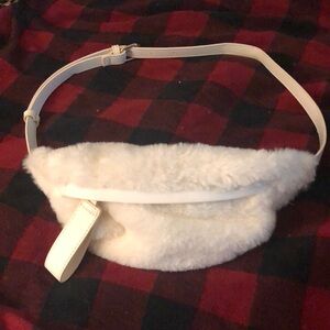 Wild Fable White Crossbody Bag Faux Fur